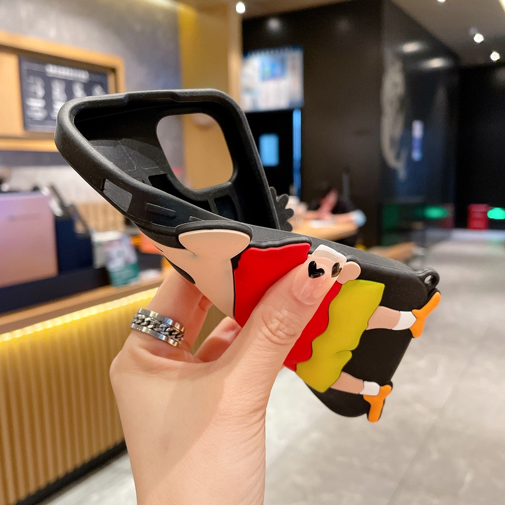 Ốp Điện Thoại Silicon Hình xiaoxin 3D Cho iphone 14 13 12 11 pro x xr xs max 6 6s 7 8 plus se 2020