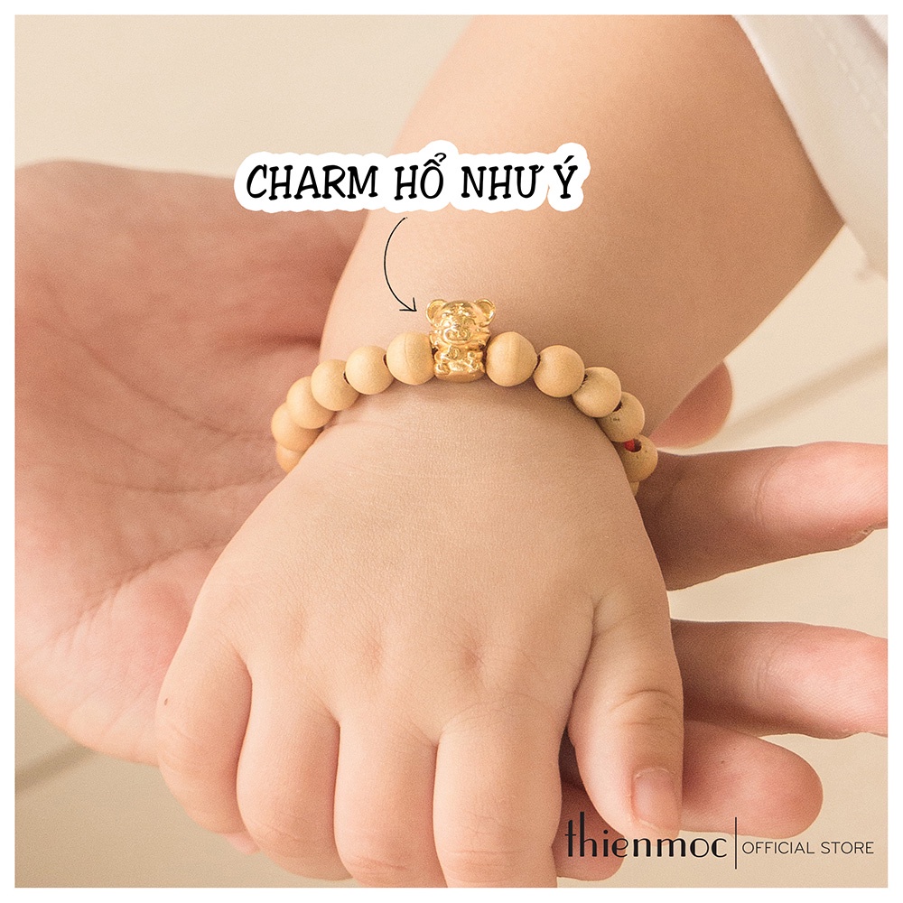 Vòng dâu tằm cho bé tuổi Hổ, vòng dâu charm Hổ Như Ý