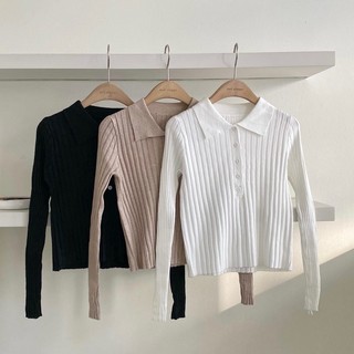 Áo len tăm cổ polo cài cúc 8027_a0719