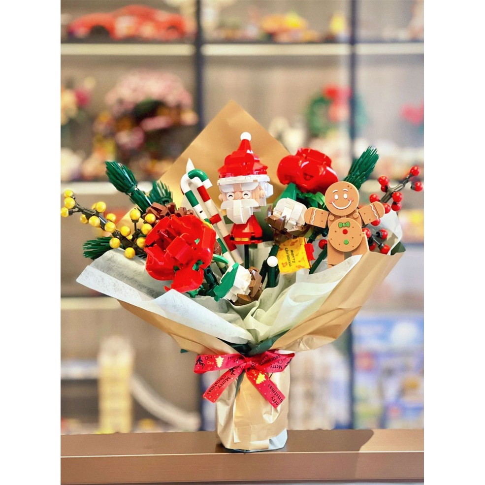 Đồ chơi Lắp ráp Mô hình xếp hình Sembo 605026 Christmas Bouquet bó hoa giáng sinh Christmas gift