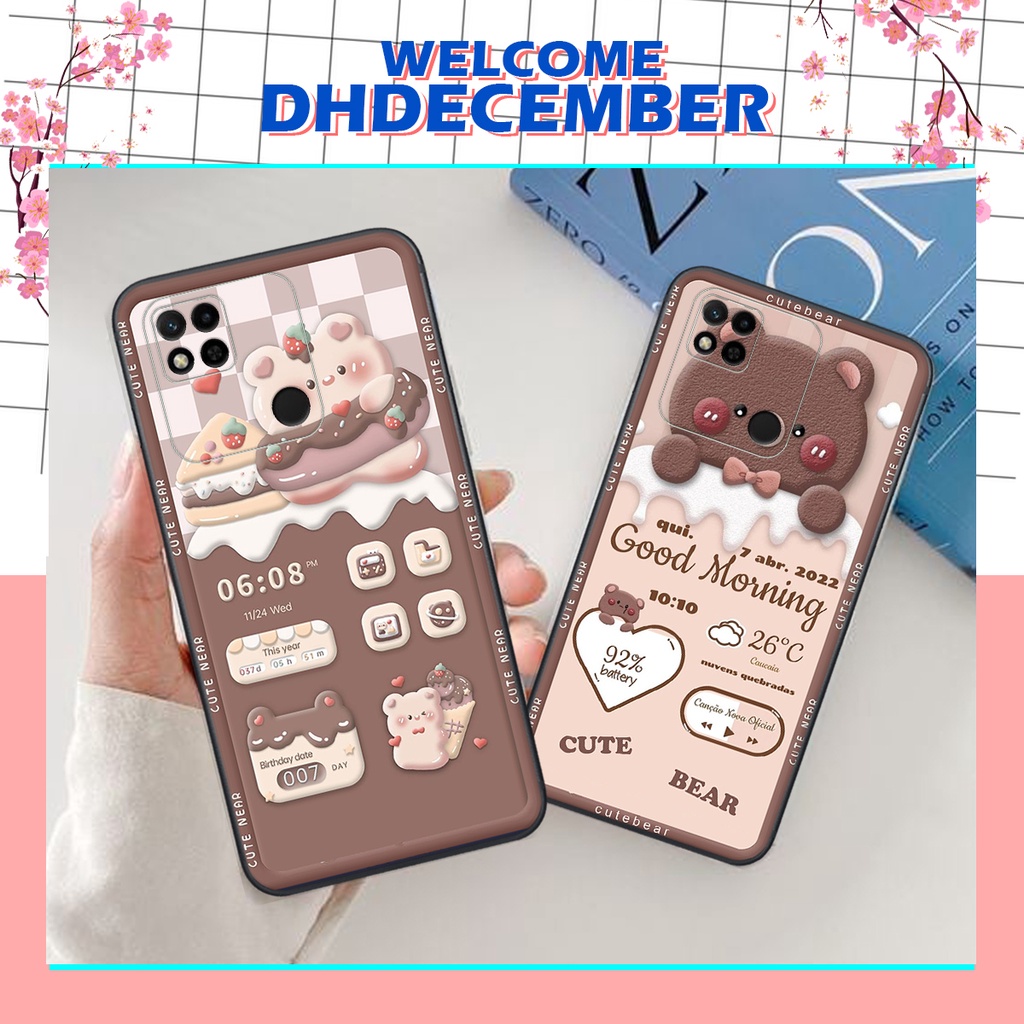 Ốp lưng Xiaomi POCO C40 - ỐP BẢO VỆ CAMERA in hình 3D GẤU HỒNG-GẤU BE3R -XINH XẺO CỰC ĐẸP