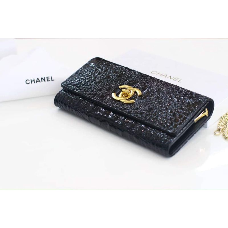 CLUTCH NỮ CHANEO CẦM TAY SANG CHẢNH KÈM DÂY ĐEO CHÉO FULL BOX