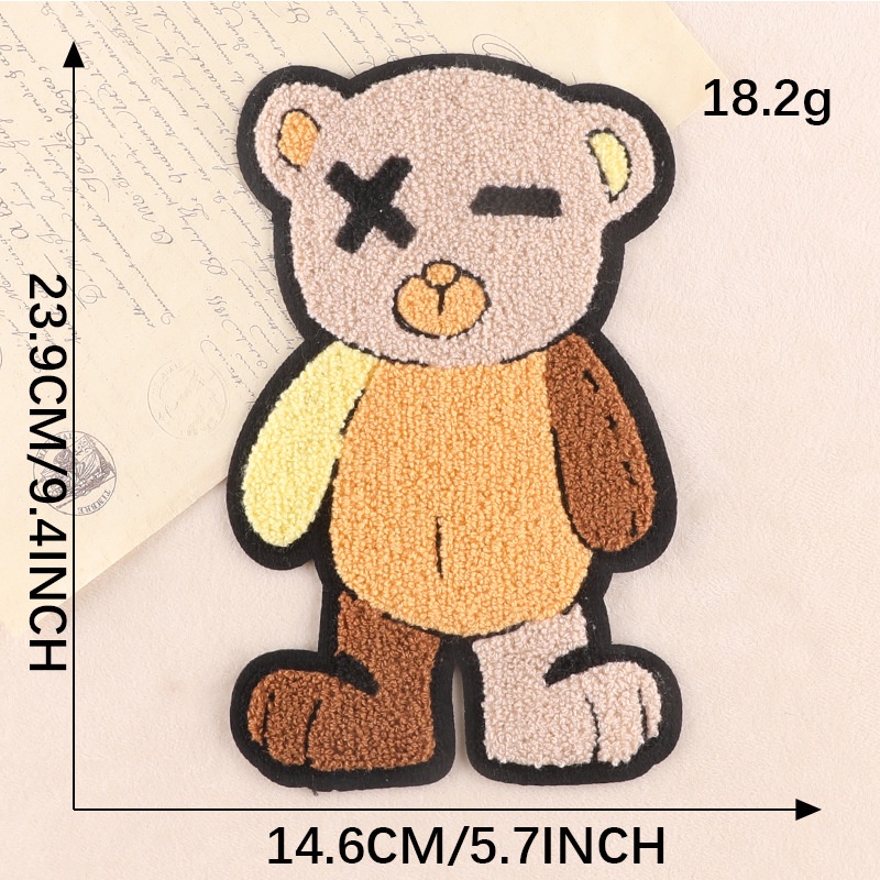 Miếng Dán Ủi Quần Áo Hình Gấu Teddy Hoạt Hình Dễ Thương
