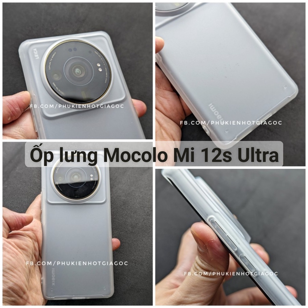 Ảnh thật - Ốp lưng chống sốc quân đội case Mocolo Xiaomi Mi 12S Ultra chống bẩn vân tay như UAG , ZAGG