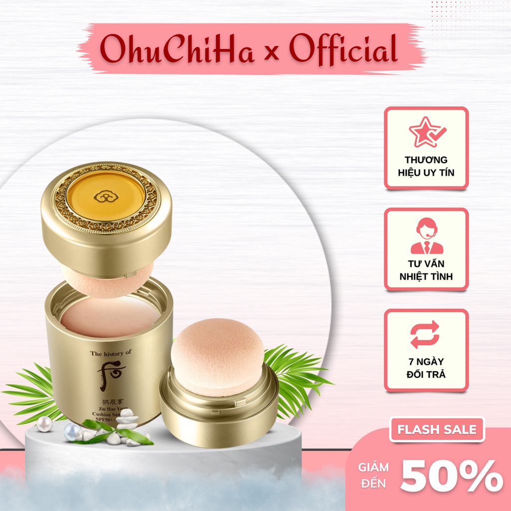 PHẤN CHỐNG NẮNG WHOO JIN HAE YOON CUSHION SUN BALM SPF50+/PA+++13Gr