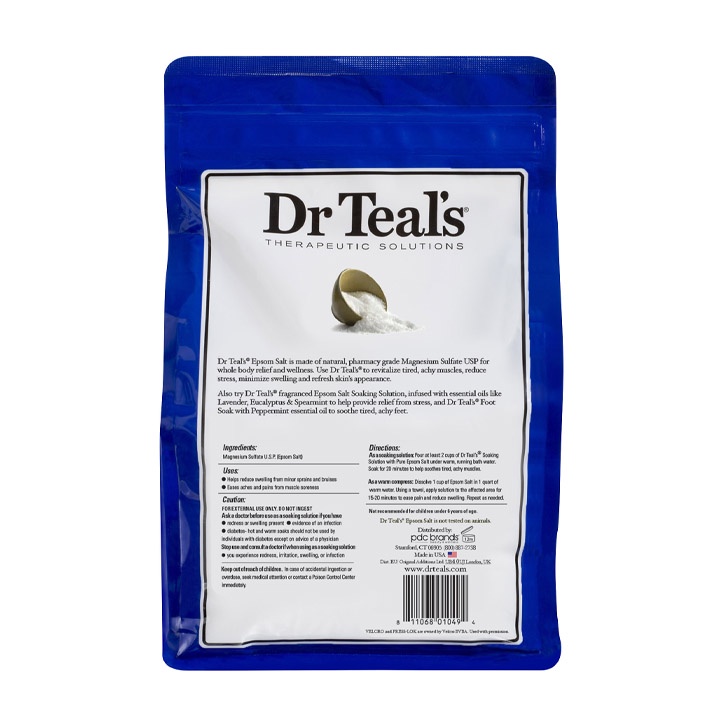 Muối tắm Dr Teal's Wellness Therapy with Rosemary & Mint Epsom salt