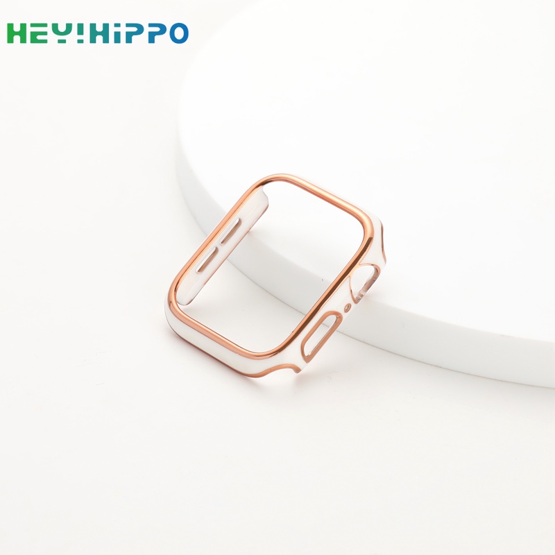 Ốp Bảo Vệ Hai Màu Mạ Điện Dành Cho iwatch ultra 49mm iwatch series 8 7 se 6 5 4 45mm 41mm 40mm 44mm