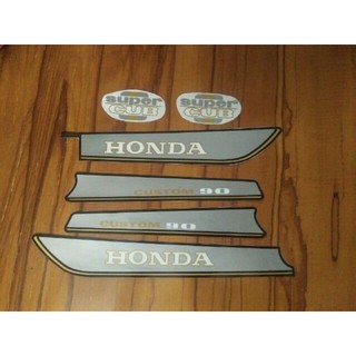 Bộ tem honda Custom 90 đời 92 hàng nhập Thái Lan chất lượng cao dành trang trí riêng cho dòng xe này