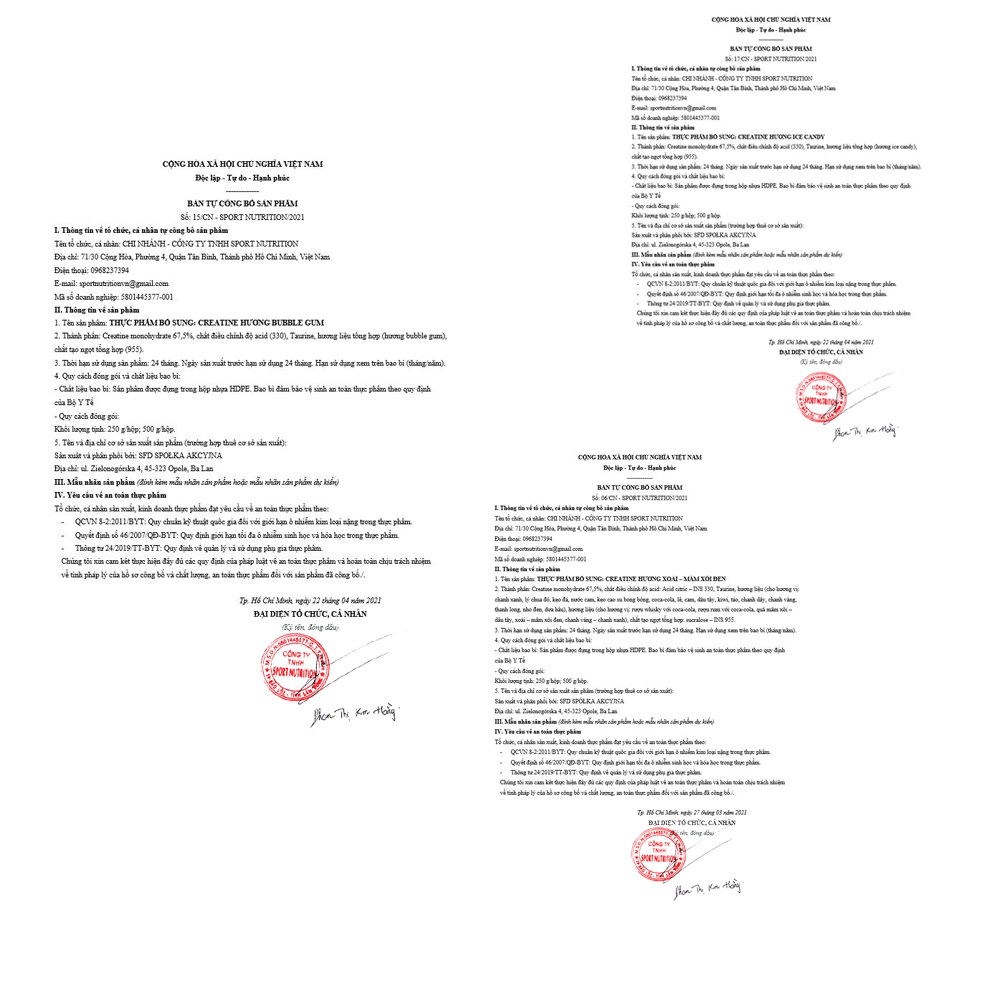 SFD Creatine Monohydrat 500g