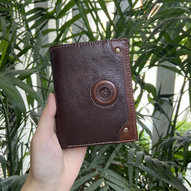 Ví nam Da Bò cao cấp Cefiro dáng đứng - 100% Da Bò Thật