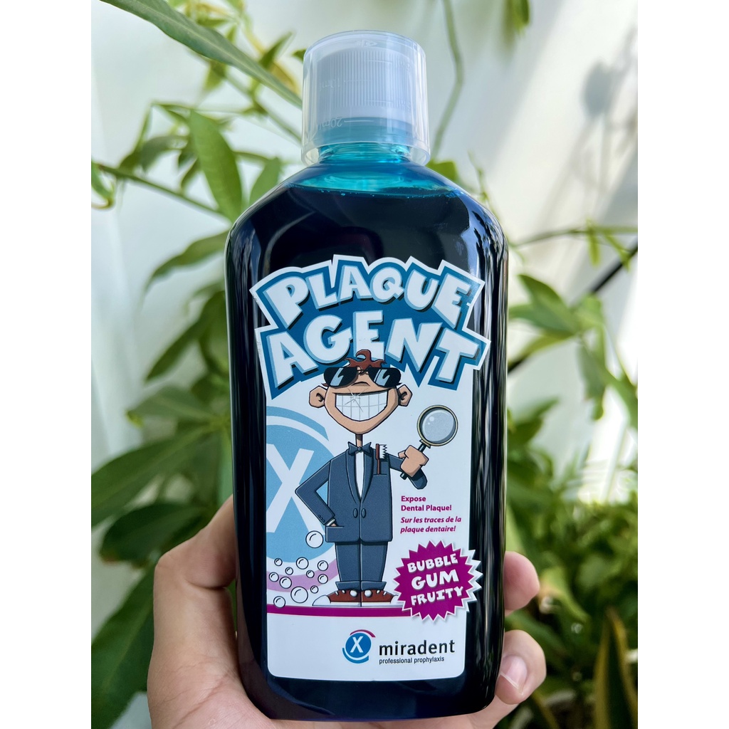 Nước súc miệng phát hiện mảng bám  Miradent Plaque Agent / Đức