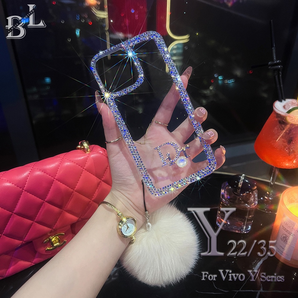 Ốp Điện Thoại 3D Lấp Lánh Cho Vivo Y36 Y16 Y22 Y35 Y21 Y33S Y33T Y21T Y20S Y20i Y12a Y12S