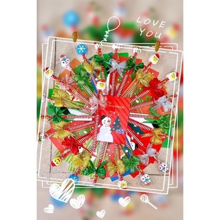 Set quà Noel - sổ và bút cột nơ