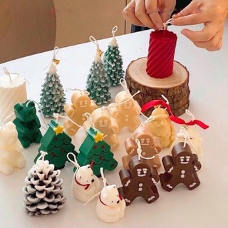Nến thơm NoeL ,Nến cây thông, bánh quy, con Hươu