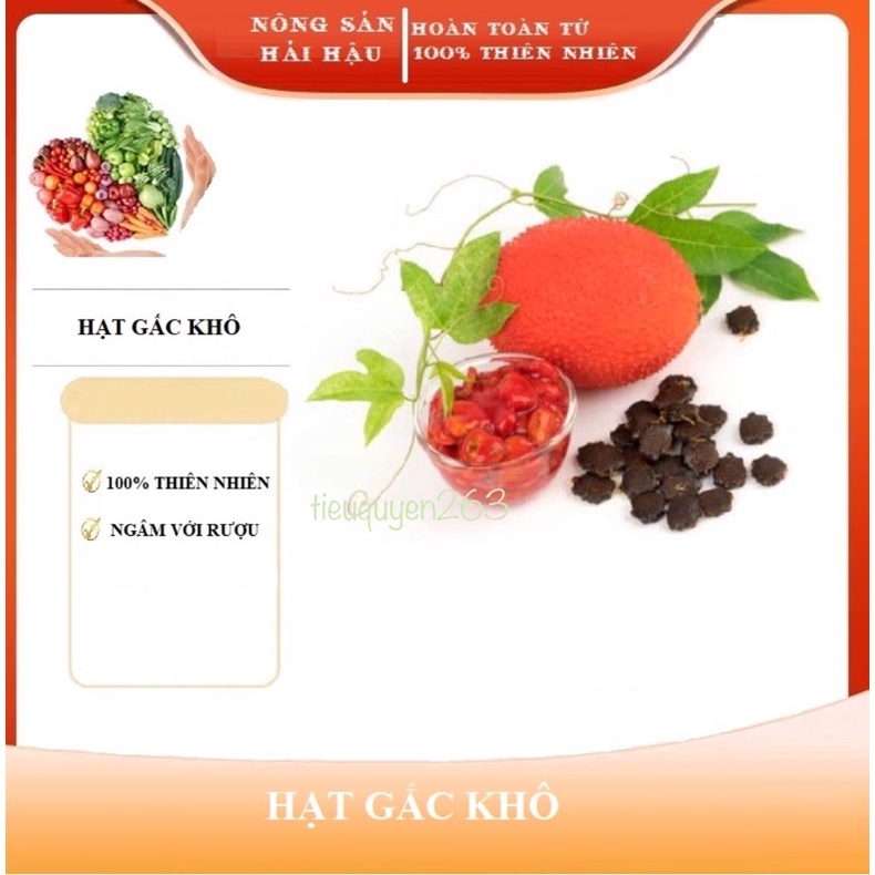 HẠT GẤC KHÔ