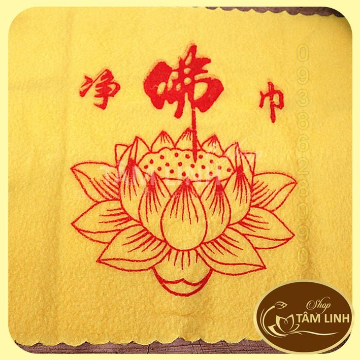 Khăn lau bàn thờ Hoa Sen