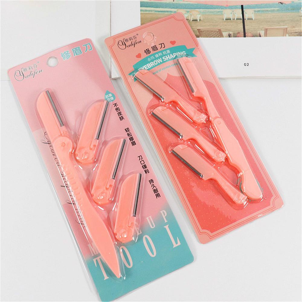 4 Cái/bộ Mày Eye Brow Dao Cạo Mặt Thân Tóc