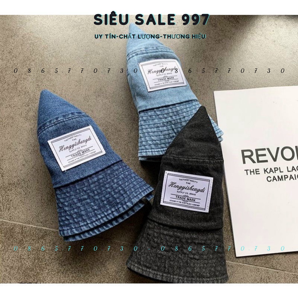 MŨ VÀNH JEAN LOGO QC HÀNG LOẠI 1 CÓ DÂY ĐIỀU CHÍNH DỄ MANG