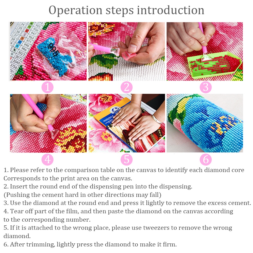 Bộ Tranh Đính Đá 5D Toàn Diện Họa Tiết Độc Đáo DIY Dùng Trang Trí Nhà Cửa