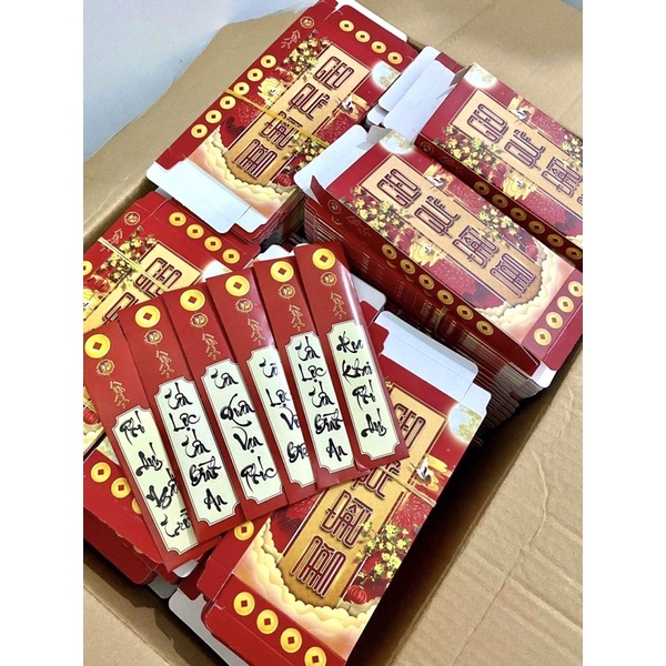 LÌ XÌ GIEO QUẺ 2023 QUÝ MÃO-LÌ XÌ HỘP-LỲ XÌ RÚT QUẺ MẪU ĐẸP