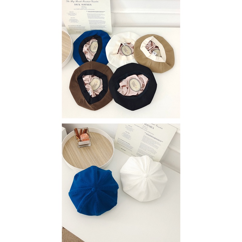 Mũ Beret Màu Trơn Phong Cách Nhật Bản Thời Trang Thu Đông Cho Nữ