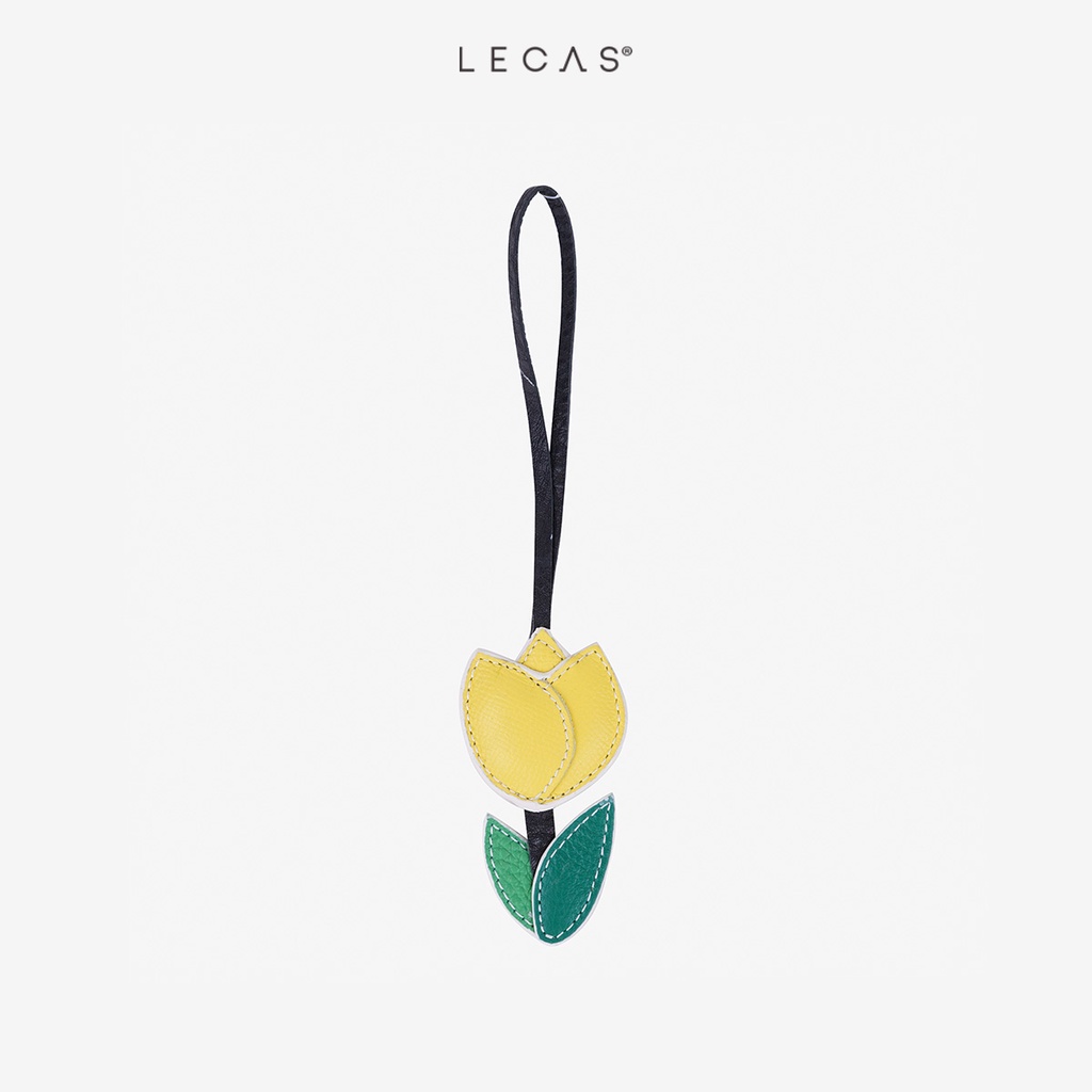 Phụ Kiện Da Bò Thật LECAS Charm Tulip