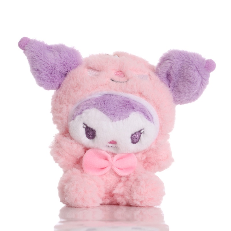 12-25cm Kuromi Cinnamoroll Plush Toy Pendant Stuffed Animals Doll Kid Xmas Gift New Year