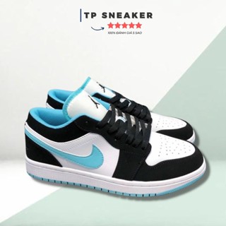 Giày Jordan cổ thấp nam nữ [SIÊU SALE] Giày JD đen trắng, JD màu xanh ngọc, JD xám xanh full box bill