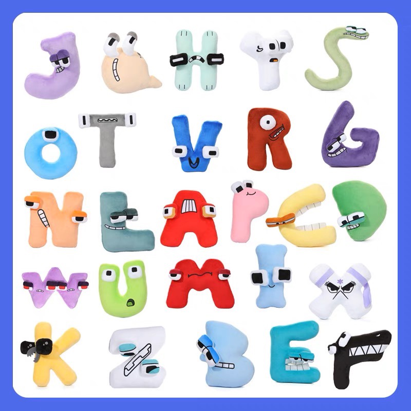 🔥CÓ SẴN🔥Bộ 26 Thú Bảng chữ cái tiếng việt Gấu bông, Nhồi Bông Alphabets Alphabet Lore, Gấu bông chữ cái gỗ nổi chữ và số cho bé làm quen với chữ cái và số