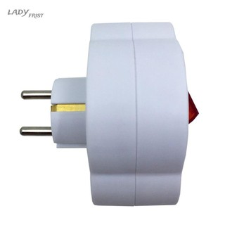[ FAST SHIPPING ]2-way Switch Socket Double Socket EU Flame Retardant Multiple Plug White
