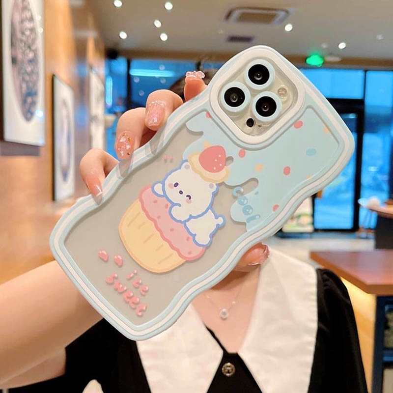 Ốp Điện Thoại Họa Tiết Gấu Cho iPhone 14 14 Pro MAX 11 Pro 11 Pro MAX 12 12 Pro 12 Pro MAX iPhone 13 Pro MAX X XR XS MAX 6 6S 7 8 Plus SE 2020 Sự Bảo Vệ Ốp Mưa