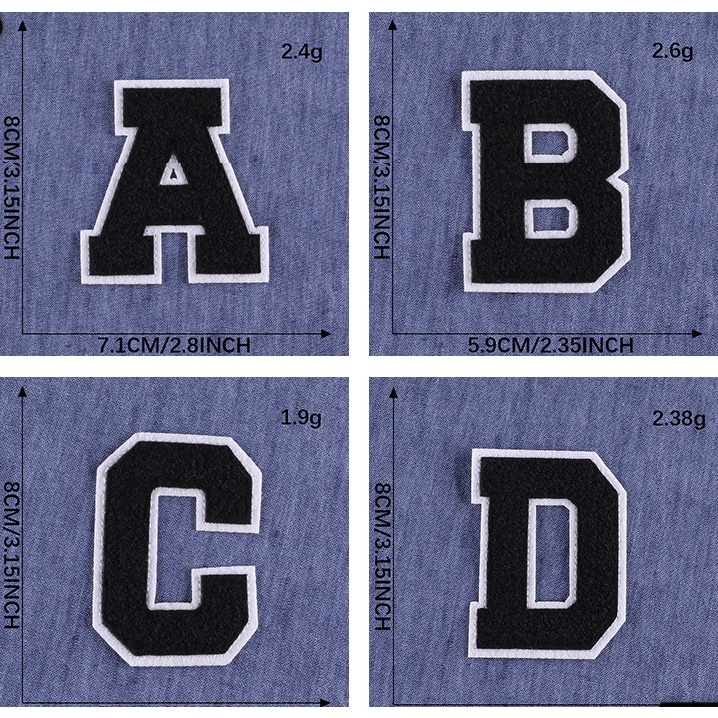 Sticker thêu, patch chất liệu nỉ bông dán quần áo, mũ, nón