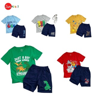 Đồ bộ bé trai size đại 4-14 tuổi, bộ thun bé trai chất cotton, nhiều màu, size đại 4-14 tuổi - sunkids1
