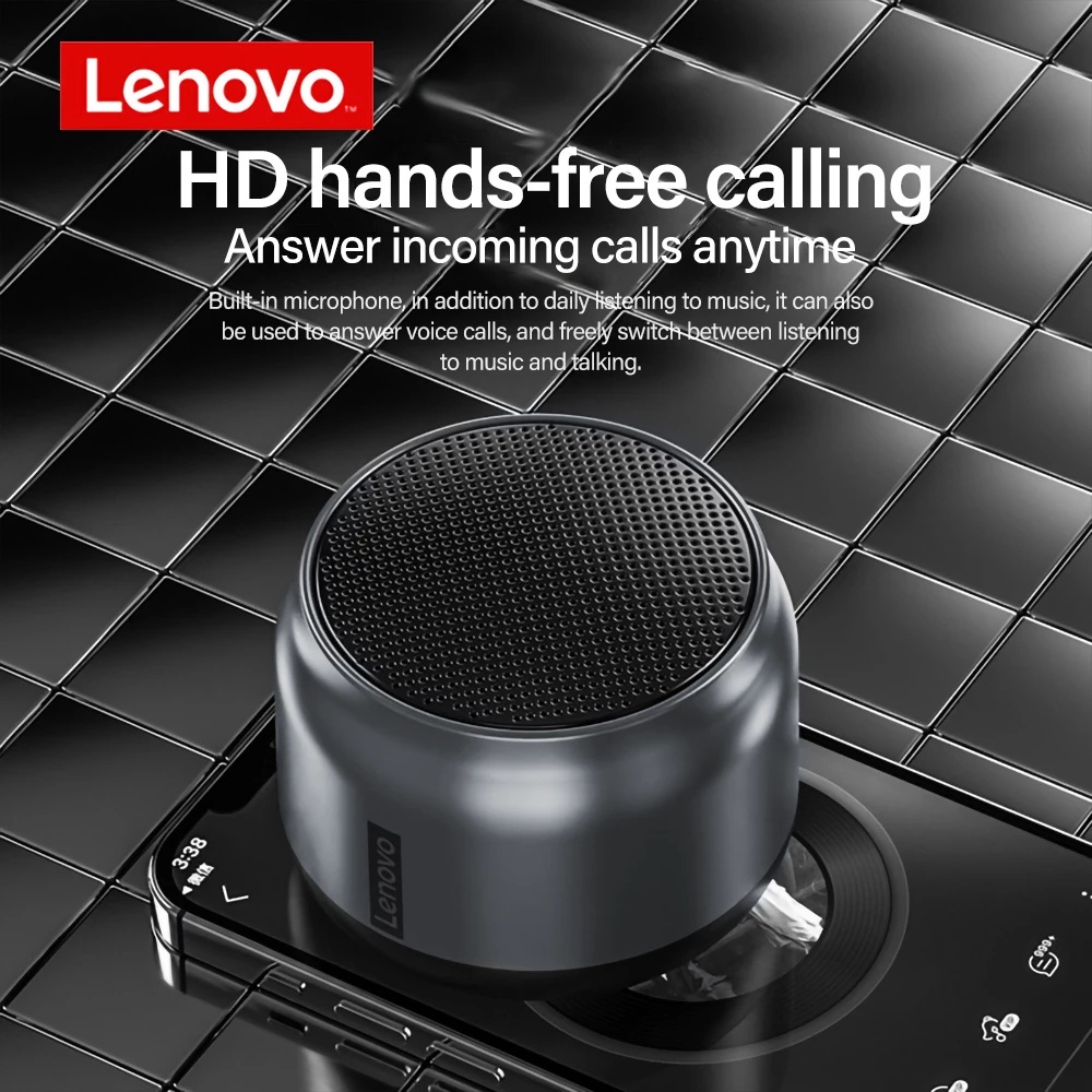Loa Bluetooth mini lenovo K30 Pro K3 Plus hỗ trợ Bluetooth 5.0 âm thanh siêu trầm thiết kế nhỏ gọn