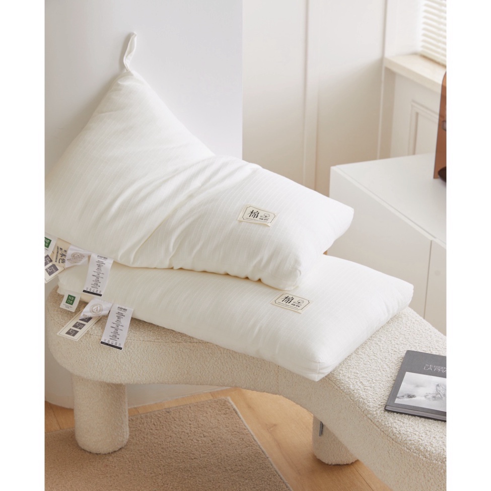 Gối lông vũ, Gối nhập khẩu trực tiếp từ Nhật Bản. kích thước 48x74cm ( bán từ 1 cái) MSP832