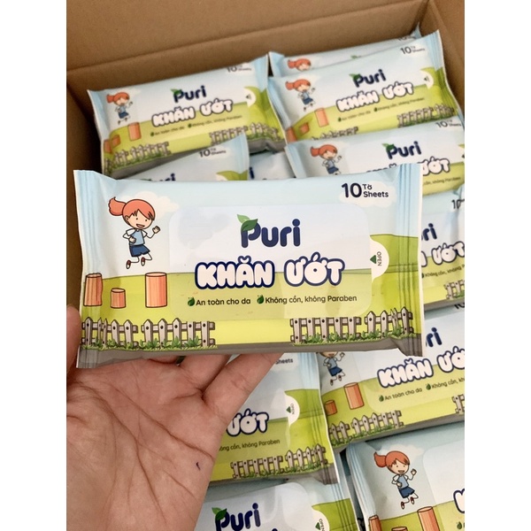 Khăn ướt Puri 10 tờ