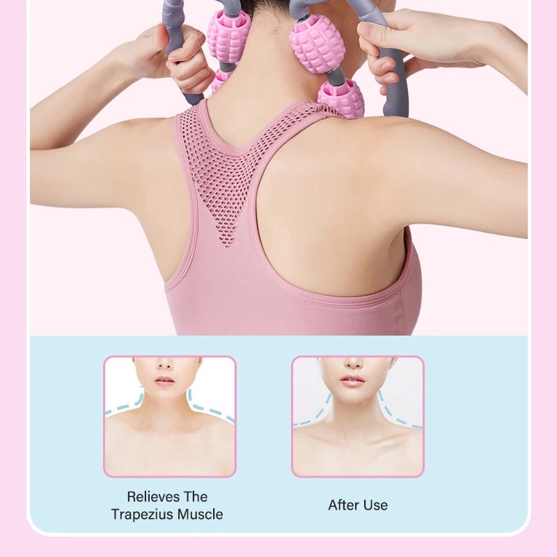 4 / 5 Bánh Xe Loại Mỏng Chân Không / 360 ° Con Lăn Mát Xa Cơ Bắp / Cổ Thư Giãn Đa Năng Tiện Dụng