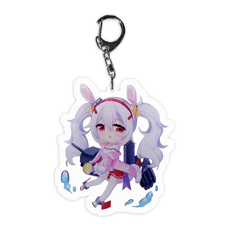 Zhizhong Azur Lane Anime Acrylic Keyring Keychain Keyfob  6cm