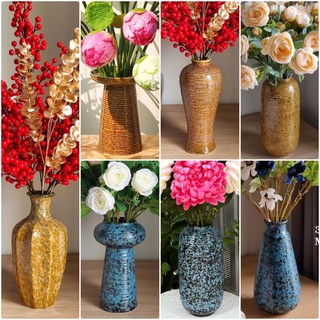 Lọ hoa - Bình hoa gốm sứ decor vintage phong cách Bắc Âu - Bát Tràng