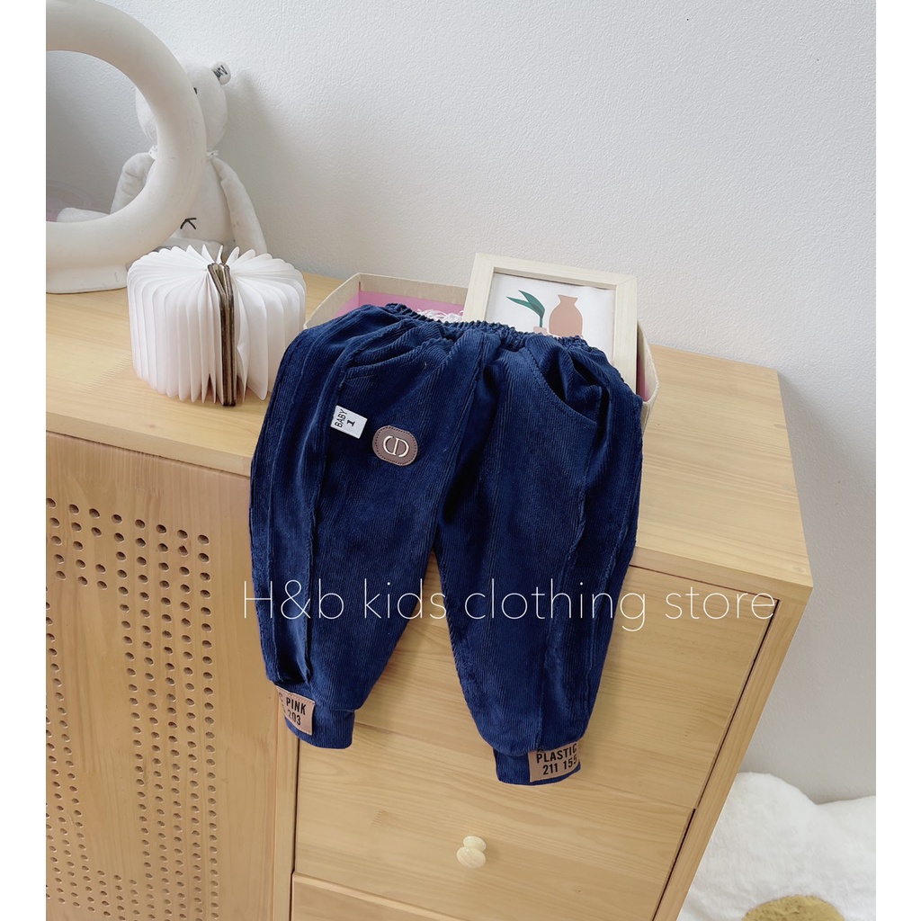 Quần Dài Nhung Lông Dày Ấm Cực Đẹp Cho Bé Trai Bé Gái