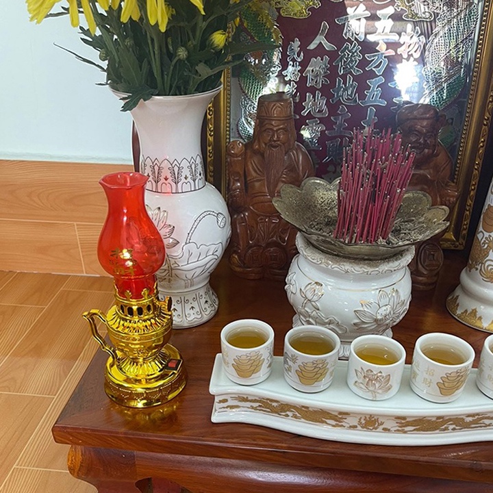 Đèn Để Bàn Thờ 🌸FREESHIP🌸 Đèn Thờ Sử Dụng Pin