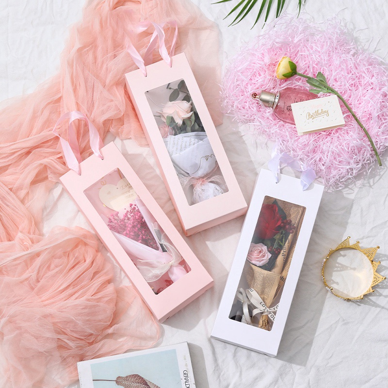 Túi Đựng Quà Trong Suốt Họa Tiết Hoa Xinh Xắn