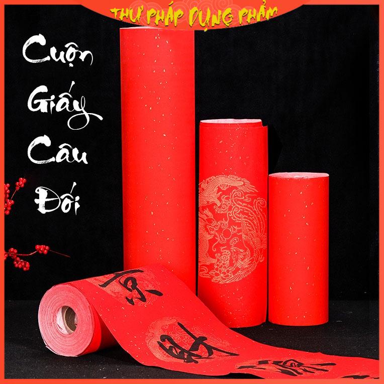 Cuộn giấy câu đối đỏ giấy viết Thư Pháp Dụng Phẩm nhiều kích cỡ