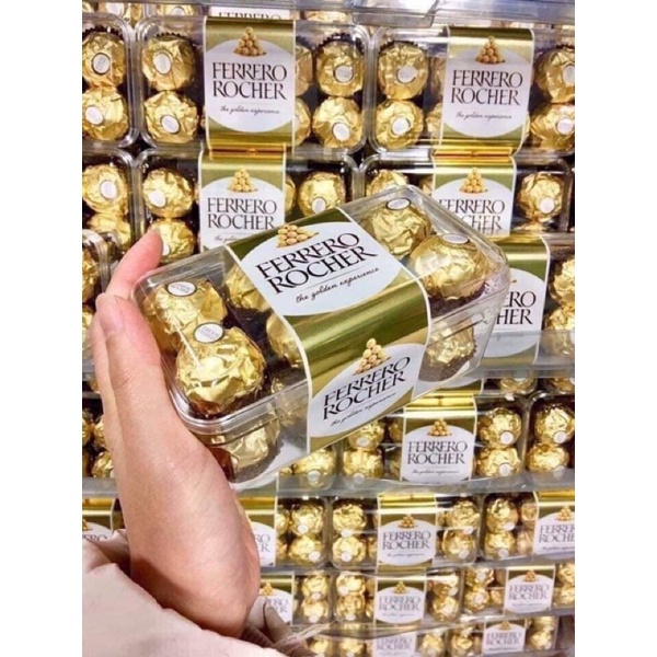 Kẹo Socola Kem Hạt Dẻ Ferrero Rocher Đức 200g - 16 viên
