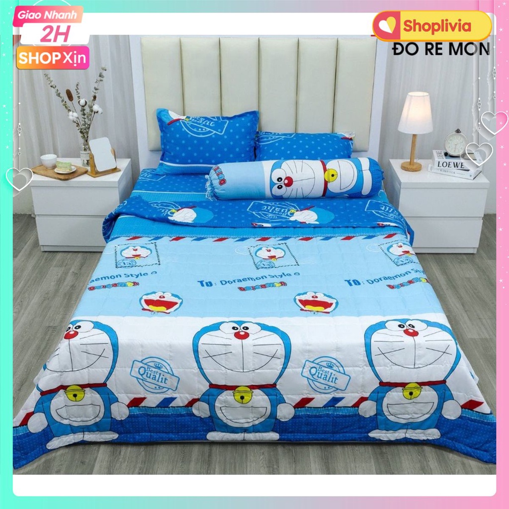 Bộ ga gối 3 món bọc đệm 1m4x2m 1m6x2m,có ship hỏa tốc