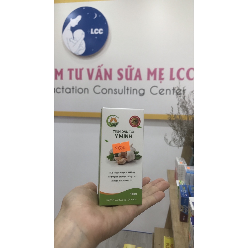 Tinh dầu tỏi Y Minh dạng Siro hương cam 100ml giúp bé ổn định đường ruột, tăng cường sức đề kháng, hỗ trợ hệ miễn dịch