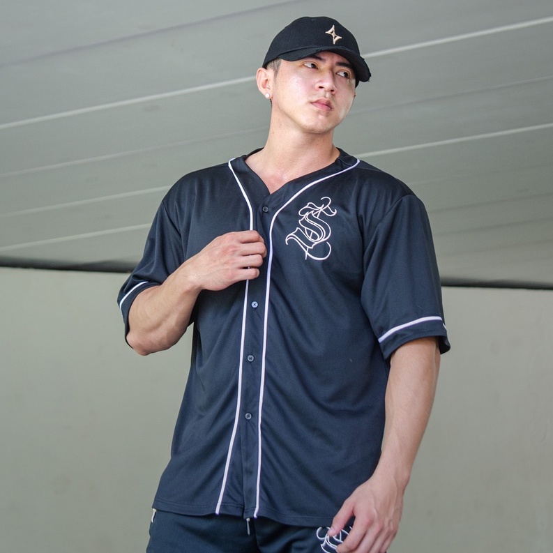 Áo bóng chày unisex form rộng logo 3D Royal Baseball Shirt | SAINTED