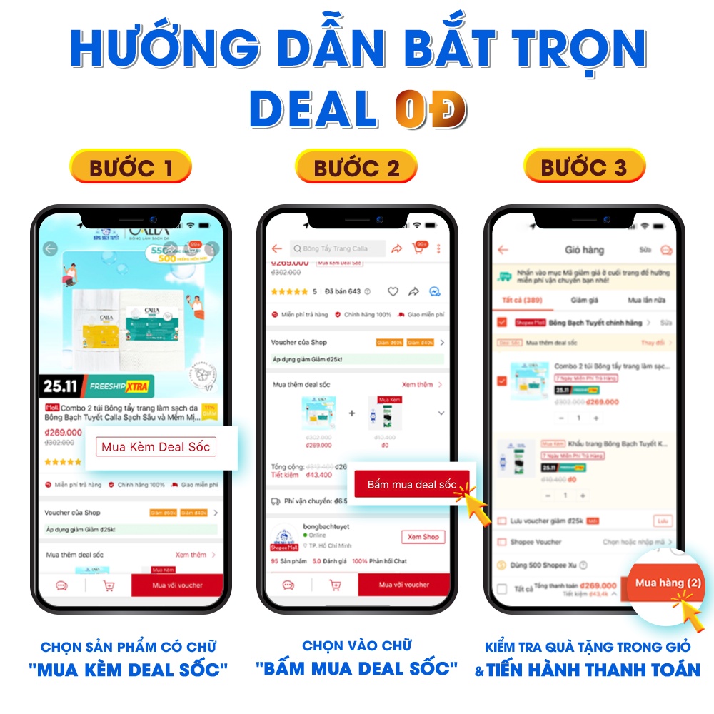 Combo 5 Gói Khẩu trang Bông Bạch Tuyết KF94 4 lớp - Đen (10 cái/gói)