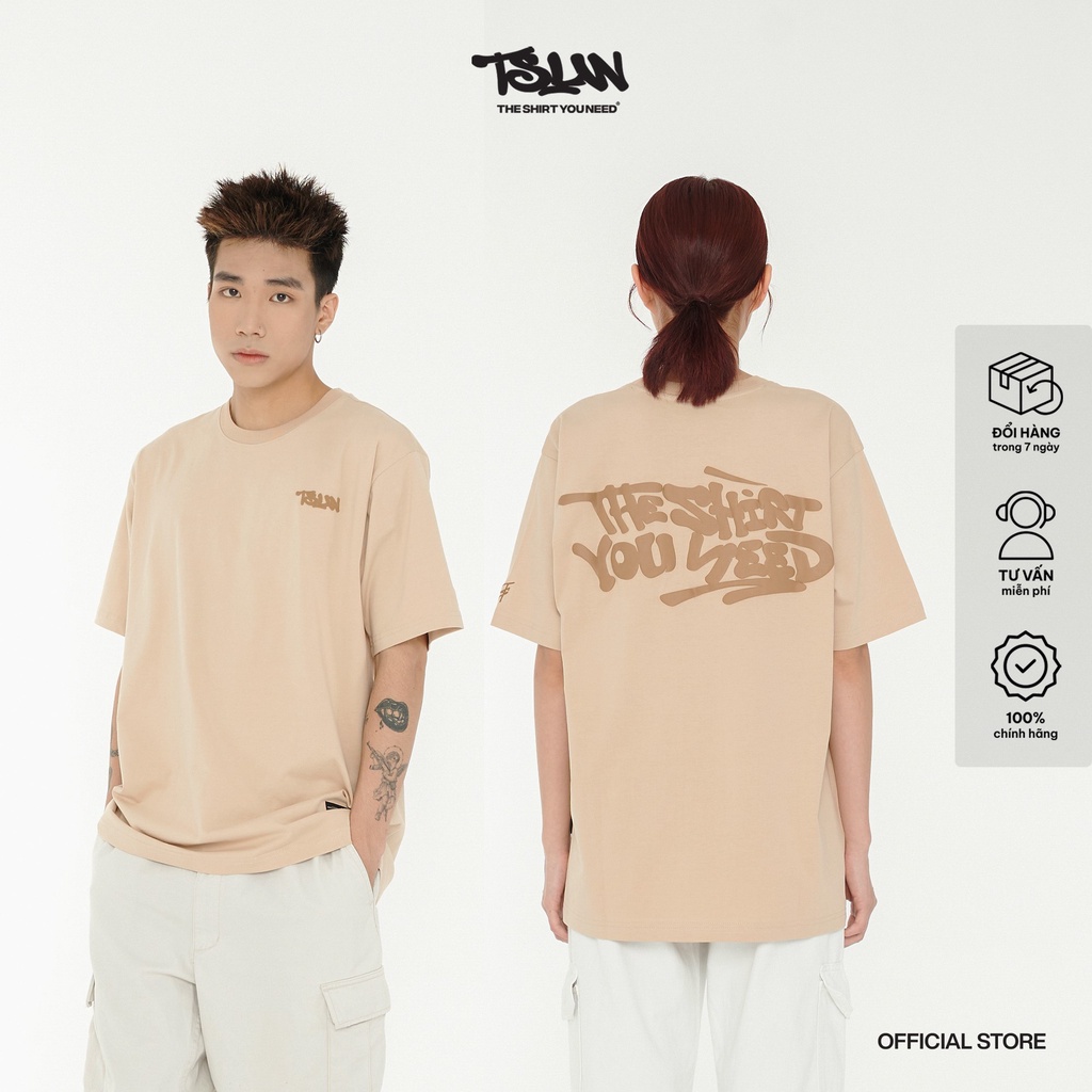 Áo Thun TSUN Logo - Tan -  - In Nổi