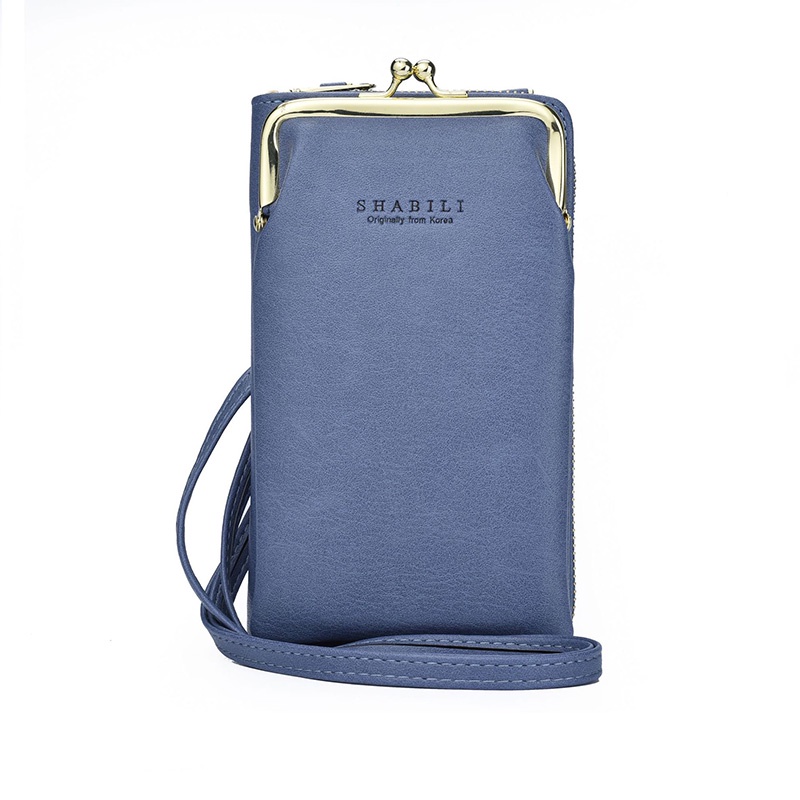 IELGY Túi Đeo Chéo Đựng Điện Thoại Sức Chứa Lớn Có Khóa Kéo Phong Cách Hàn Quốc Cổ Điển